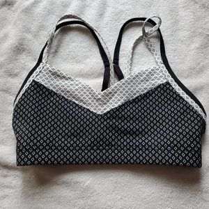 Lorna Jane Black and White Sports Bra